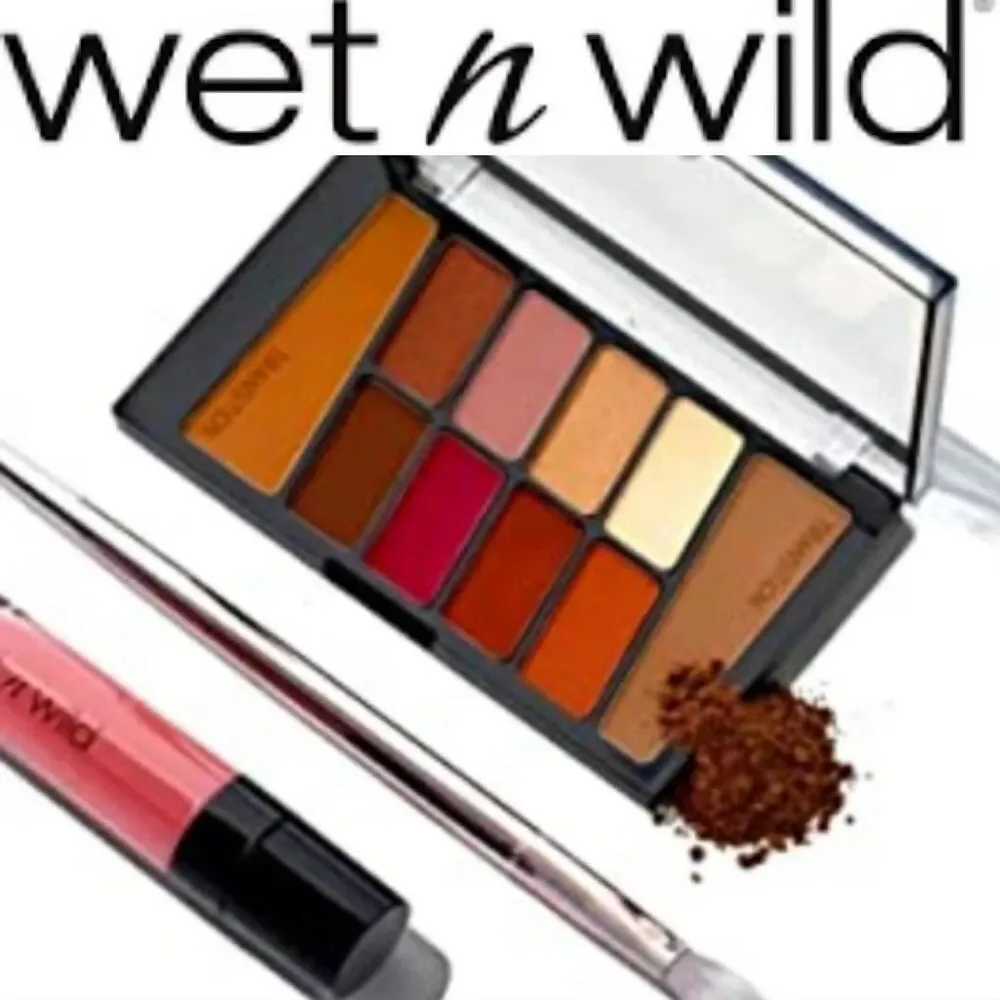 Wet-N-Wild Edit‎ Rebel Rose Eyeshadow, Brush & Lipstick Kit